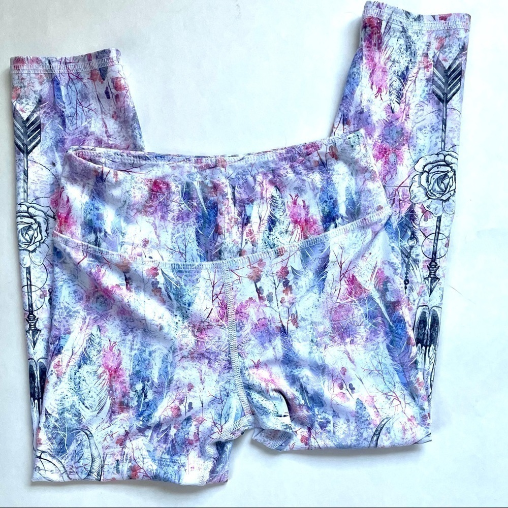 EVCR Evolution and Creation Dreamcatcher Athletic Fitness Leggings Small